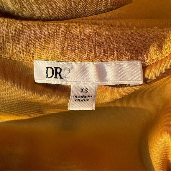 Nordstrom Oversized Boho Fall Mustard Long Sleeve Dress DR2 - Picture 10 of 16